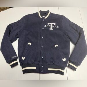 Toronto Arenas hockey club navy wool blend varsity jacket